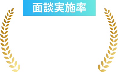 面談実施率100%